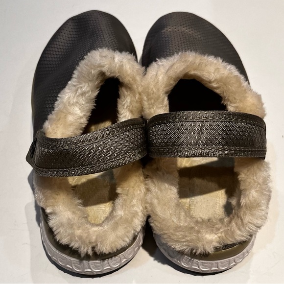 Hsyooes Women's Gray Faux Fur Plush Lined Clogs Winter Slippers Size 37/6.5 - Picture 6 of 8